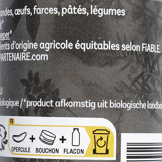 Le Poivre noir moulu BIO