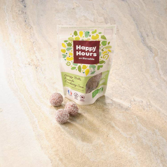 Les Energy balls amande cranberry coco BIO et  sans gluten