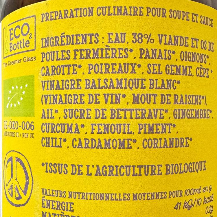 Le Bouillon de poules fermières BIO