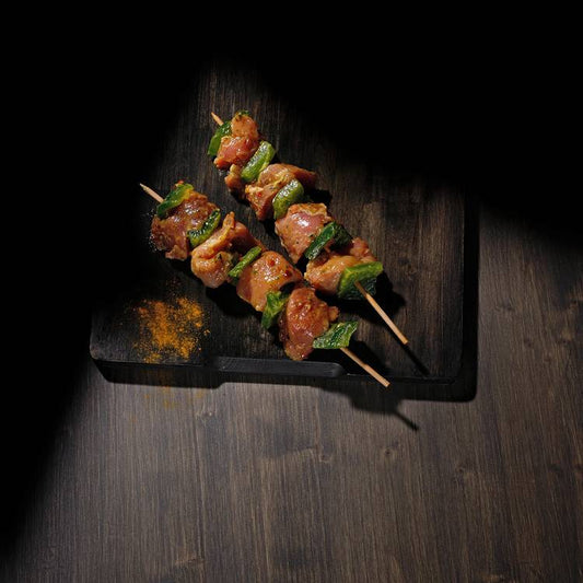 Les Brochettes de filet mignon à l'indienne