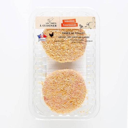 Les Hachés de poulet panés