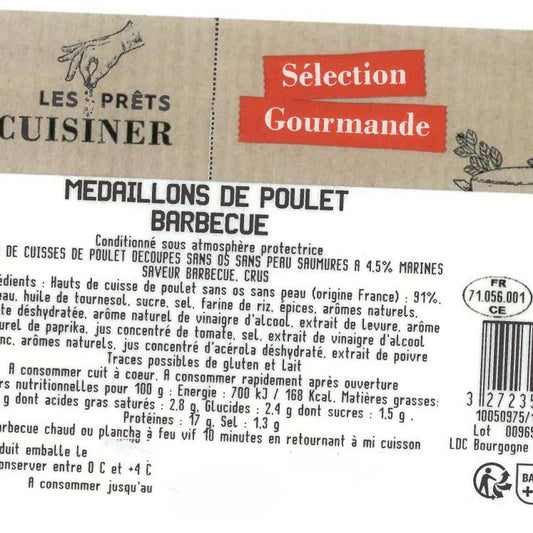 Les Médaillons de poulet barbecue