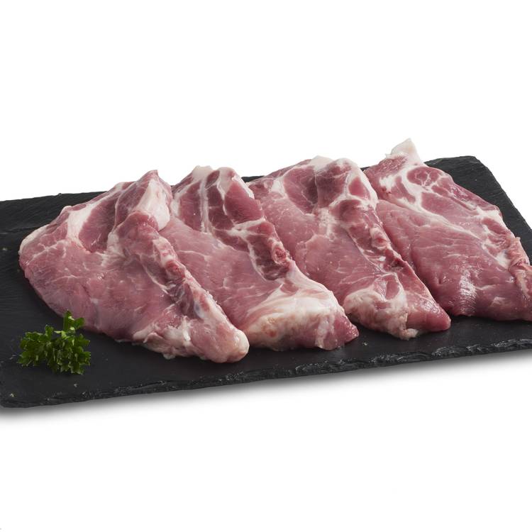 Les 2 Côtes de porc échine