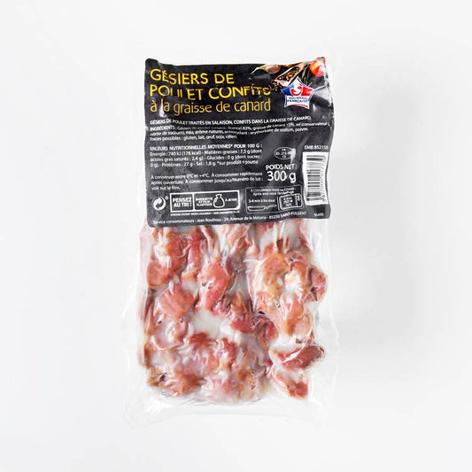 Les Gésiers de poulet confits à la graisse de canard