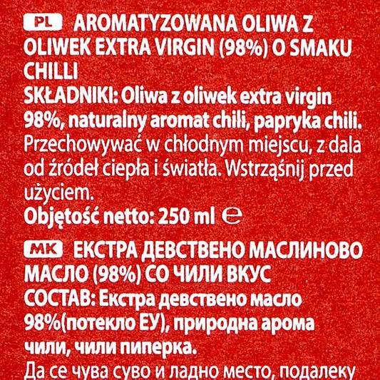 L'Huile d'olive saveur piment
