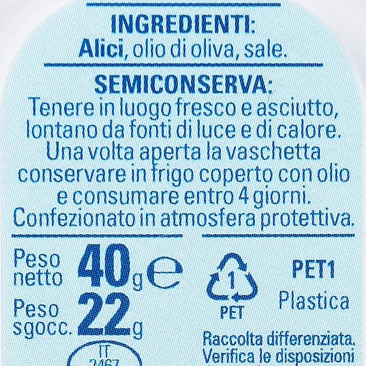 Les Filets d’anchois de Cantabrie à l’huile d’olive