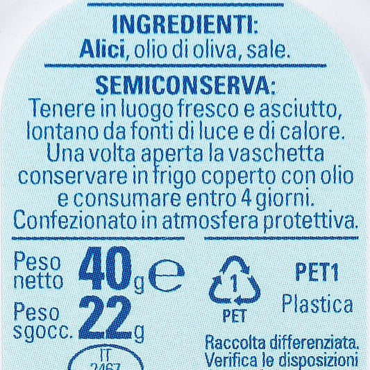 Les Filets d’anchois de Cantabrie à l’huile d’olive
