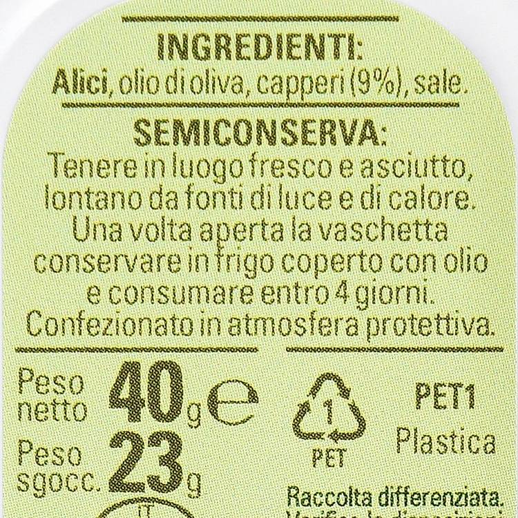 Les Filets d’anchois de Cantabrie câpres à l’huile d’olive