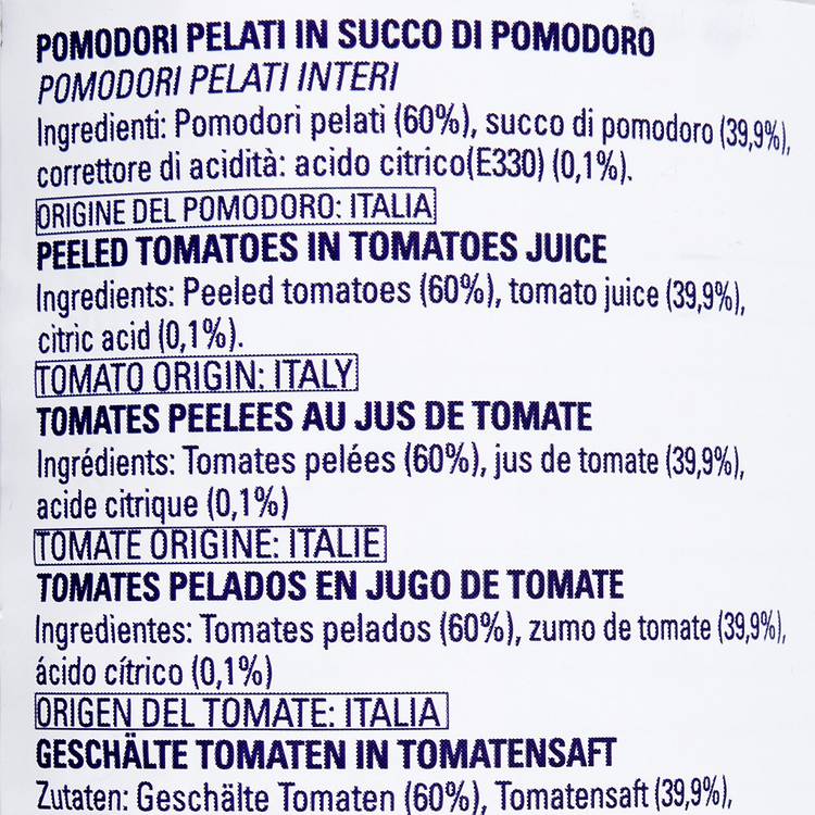 Les Tomates pelées "Arioli"