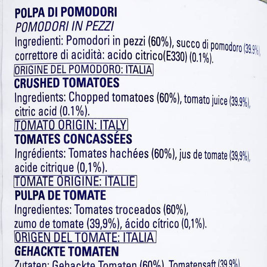 La pulpe de tomate "Arioli"