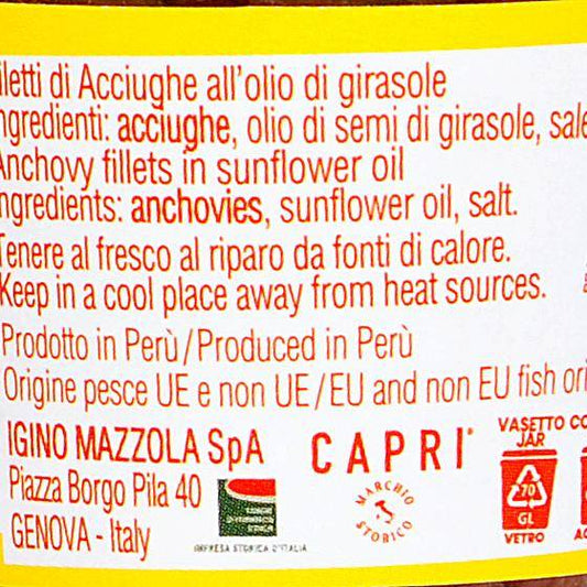 Les Filets d'anchois "Capri"