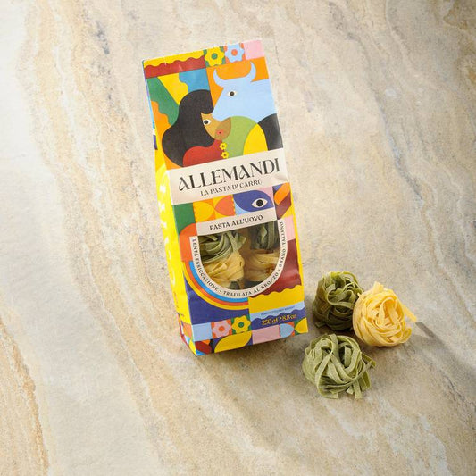 Les Tagliatelles aux œufs et aux épinards "Allemandi"