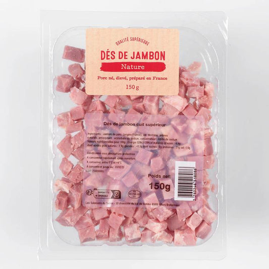 Les Dés de jambon cuit supérieur