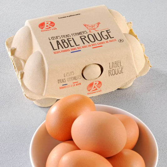 Les 6 Œufs fermiers Label Rouge
