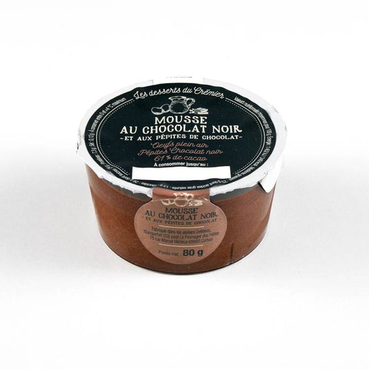 La Mousse au chocolat aux pépites de chocolat noir