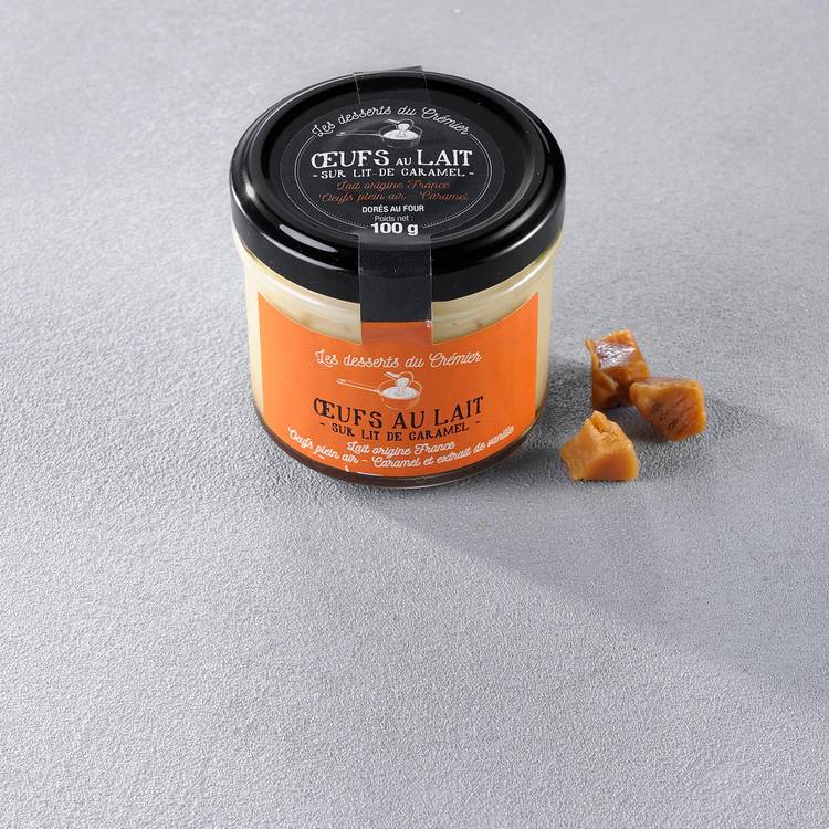 Les Œufs  au lait sur lit de caramel