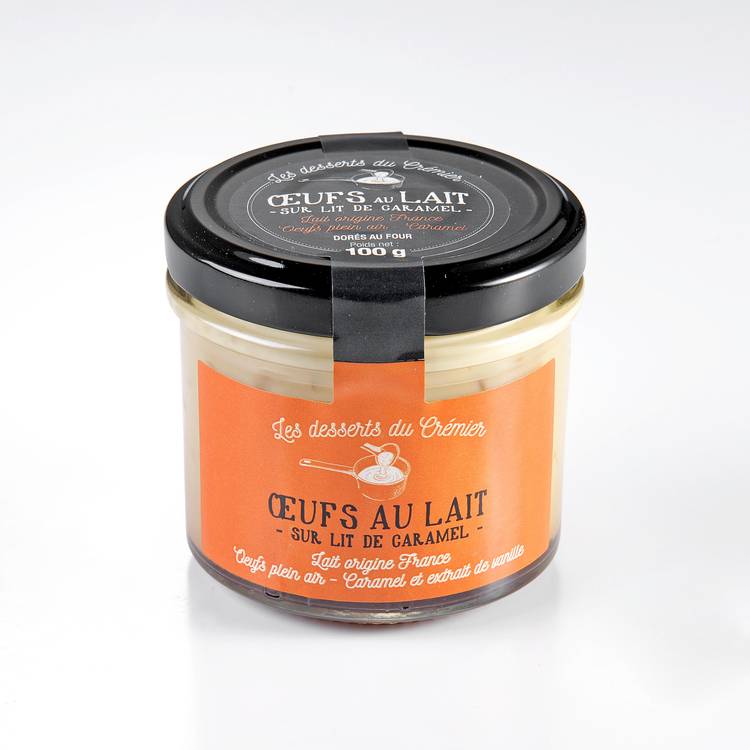 Les Œufs  au lait sur lit de caramel
