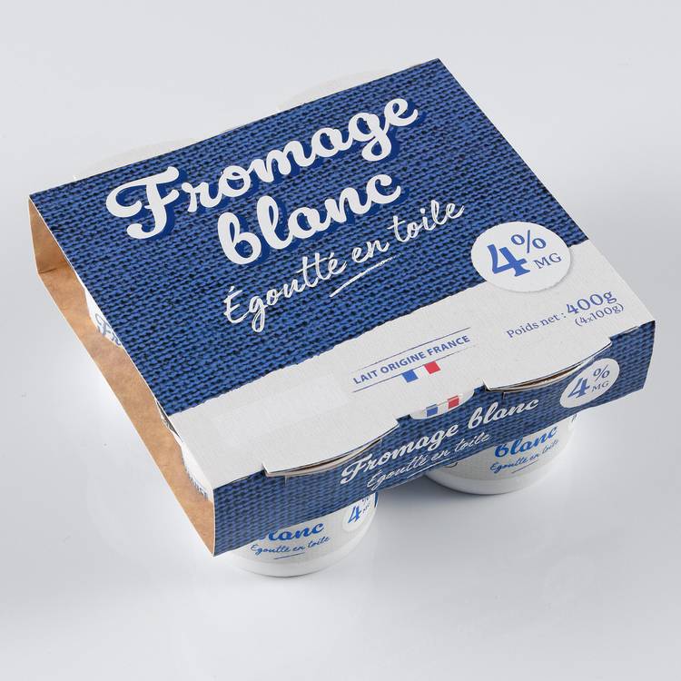 Les Fromages blancs 4%