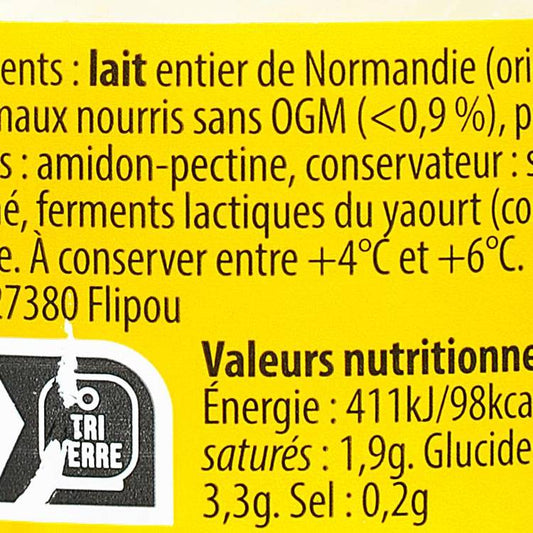 Le Yaourt brassé citron "La Ferme des Peupliers"