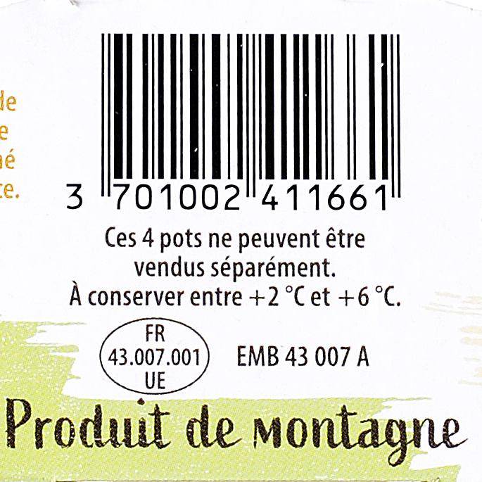 Les Yaourts brassés mangue passion "Le clos des vaches"