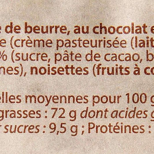 Le Beurre au chocolat noisette