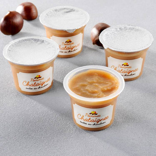 Les Compotes de pommes et châtaignes